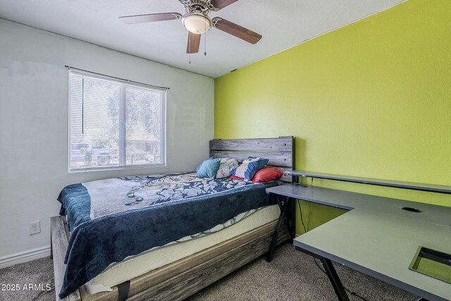 7135 W Flower St, Phoenix, AZ 85033 - bedroom featuring carpet floors and ceiling fan