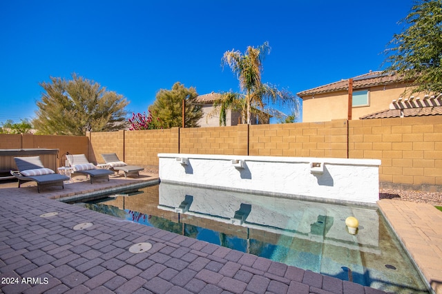 exterior space with an outdoor living space and a patio area