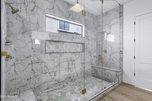 26655 S 169th Pl, Queen Creek, AZ 85142 - full bath featuring wood finished floors and a marble finish shower
