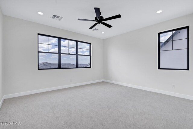 26655 S 169th Pl, Queen Creek, AZ 85142 - empty room with baseboards, visible vents, and recessed lighting