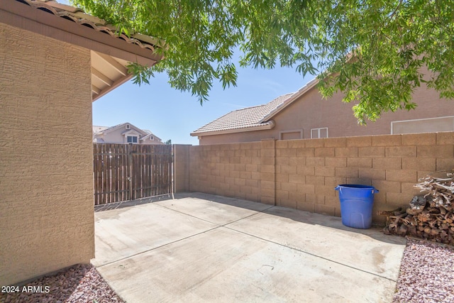 view of patio / terrace with fence