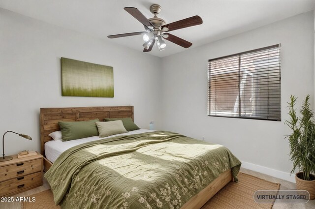 1962 E Morrow Dr, Phoenix, AZ 85024 - carpeted bedroom featuring baseboards and ceiling fan