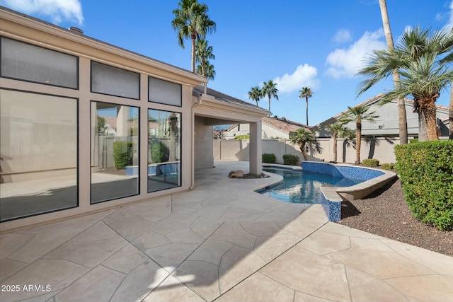 view of pool with a patio