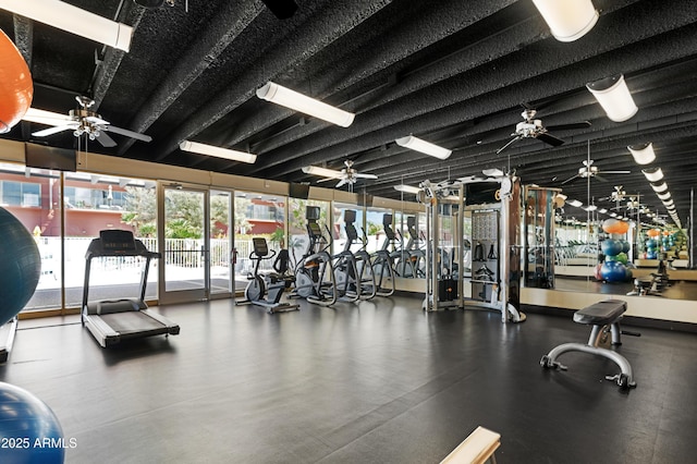 view of gym