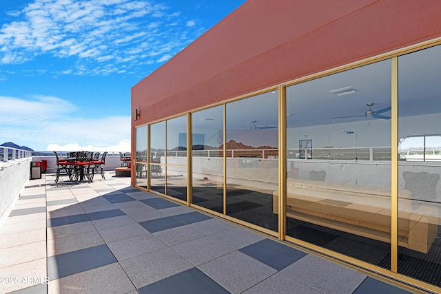 view of patio with visible vents