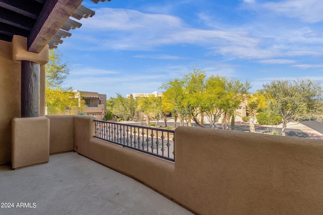 view of balcony