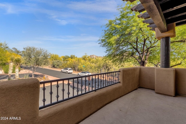 view of balcony