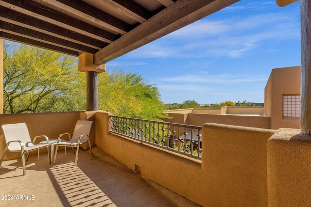 view of balcony