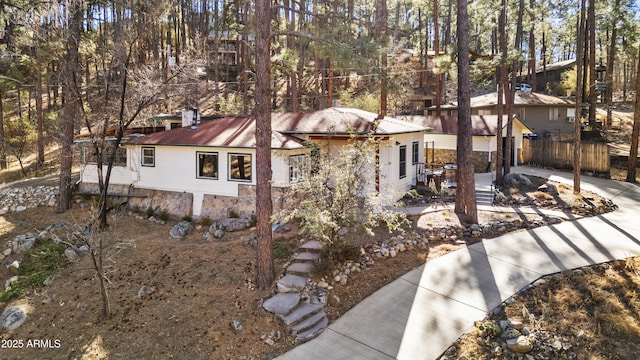 view of ranch-style home