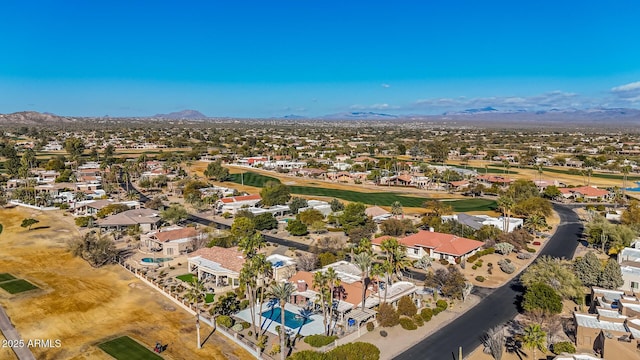 19127 E Wiki Way, Rio Verde, AZ 85263 - aerial view of property's location featuring mountains and nearby suburban area
