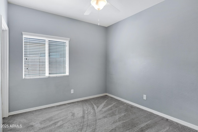 1272 W Joshua Tree Ave, Queen Creek, AZ 85140 - carpeted spare room with a ceiling fan and baseboards