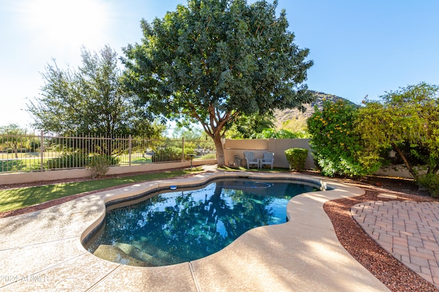 view of pool with a patio