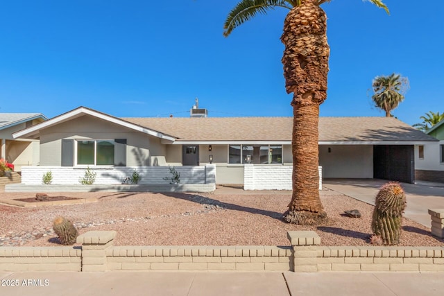 view of ranch-style house