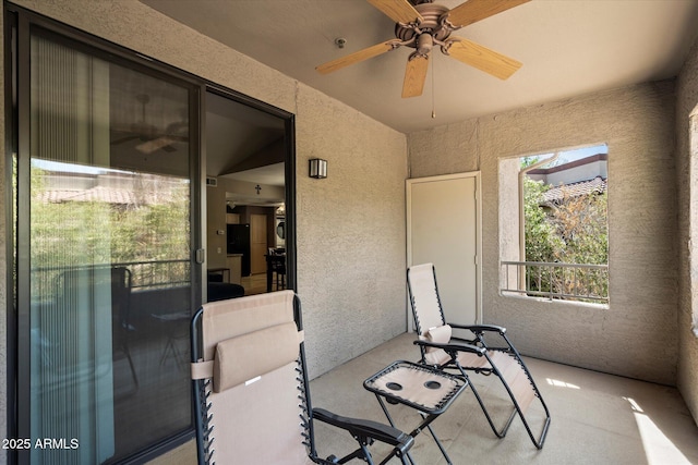 15151 N Frank Lloyd Wright Blvd Unit 2086, Scottsdale, AZ 85260 - patio / terrace featuring ceiling fan