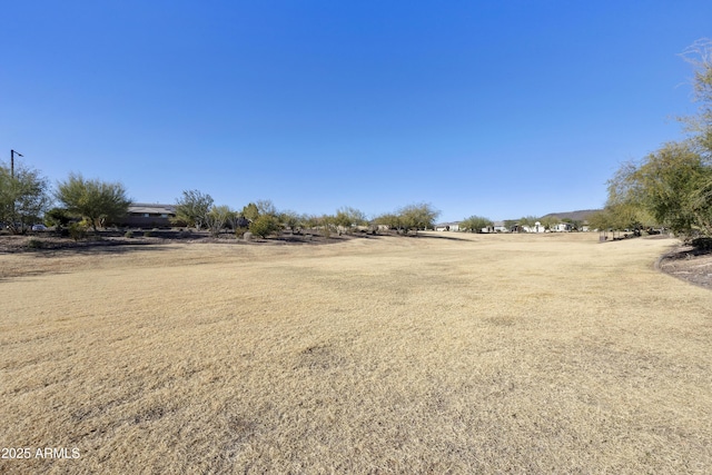 view of yard featuring a rural view