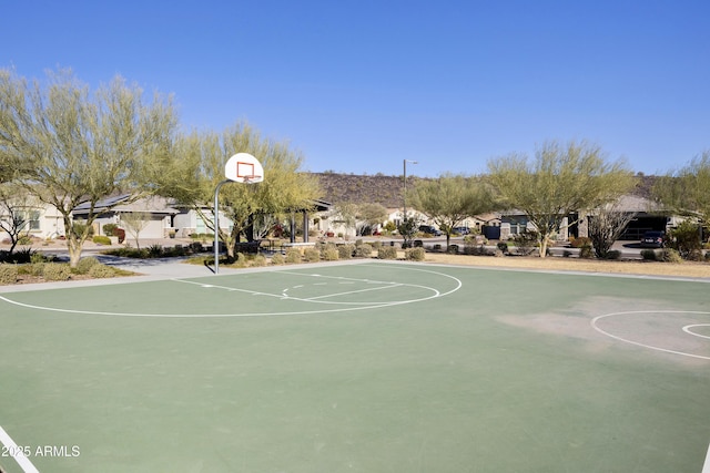 view of basketball court