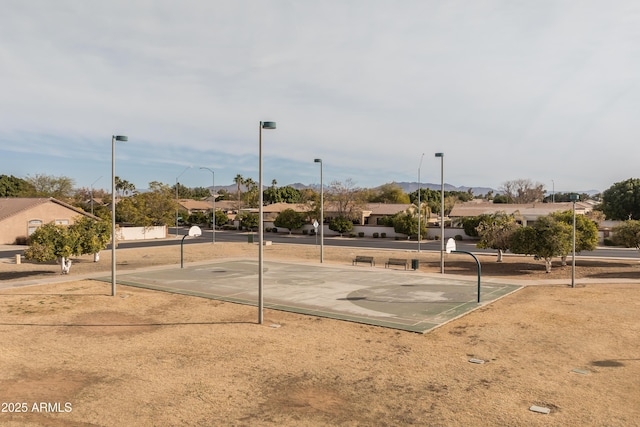 view of basketball court