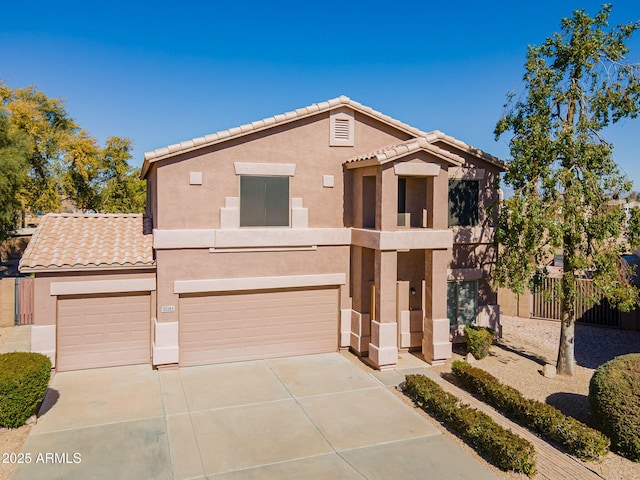 view of front of home featuring a garage