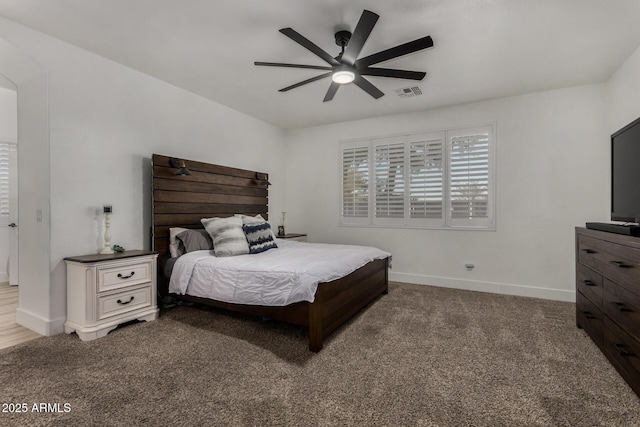 465 E Frances Ln, Gilbert, AZ 85295 - carpeted bedroom featuring baseboards and ceiling fan