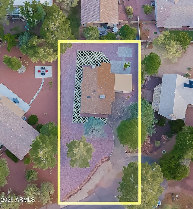 21 Hummingbird Cir, Sedona, AZ 86336 - aerial overview of property's location with property boundaries highlighted