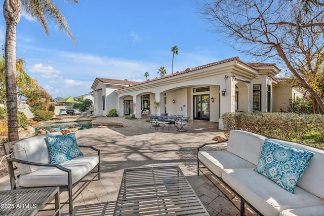 view of patio / terrace featuring outdoor lounge area