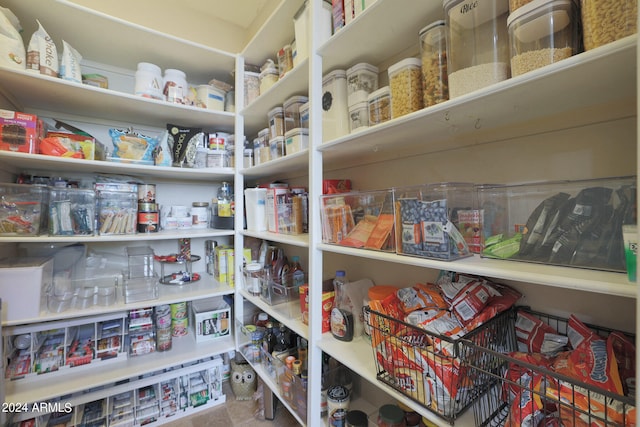 view of pantry