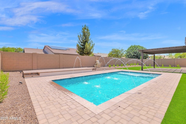 20115 E Sonoqui Blvd E, Queen Creek, AZ 85142 - view of swimming pool with a patio area and a fenced backyard