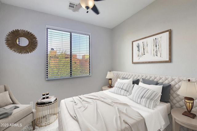 9551 E Redfield Rd Unit 1061, Scottsdale, AZ 85260 - bedroom with ceiling fan