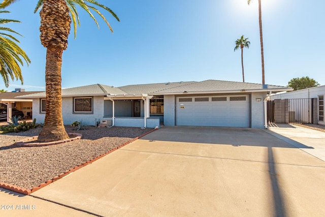 ranch-style house with a garage