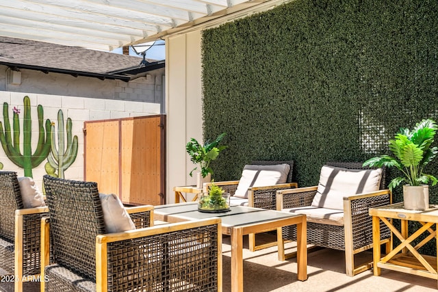 8315 E Devonshire Ave, Scottsdale, AZ 85251 - view of patio / terrace featuring a pergola