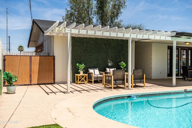 8315 E Devonshire Ave, Scottsdale, AZ 85251 - swimming pool featuring a patio area and a pergola