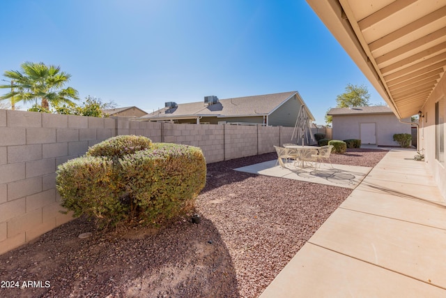 view of yard featuring a patio area