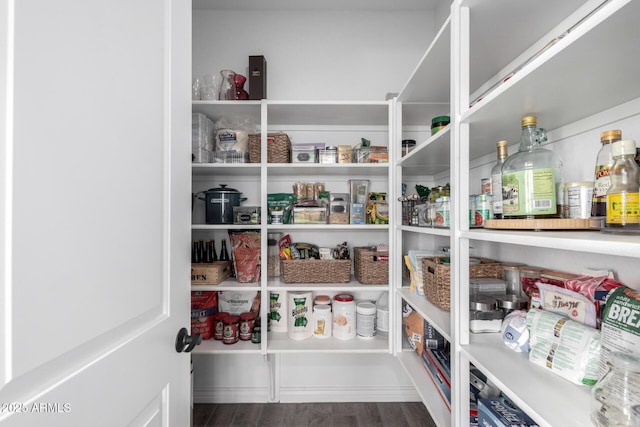 view of pantry