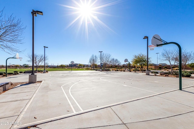 view of basketball court