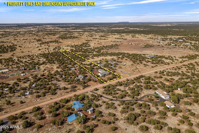 8870 Happy Trl, Show Low, AZ 85901 - aerial view of property's location with a desert landscape and rural landscape