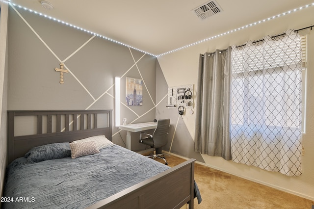 bedroom featuring carpet flooring