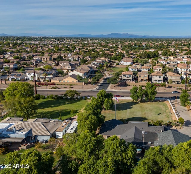 14749 E Pecos Rd, Gilbert, AZ 85295 - aerial view with a mountain view and a residential view