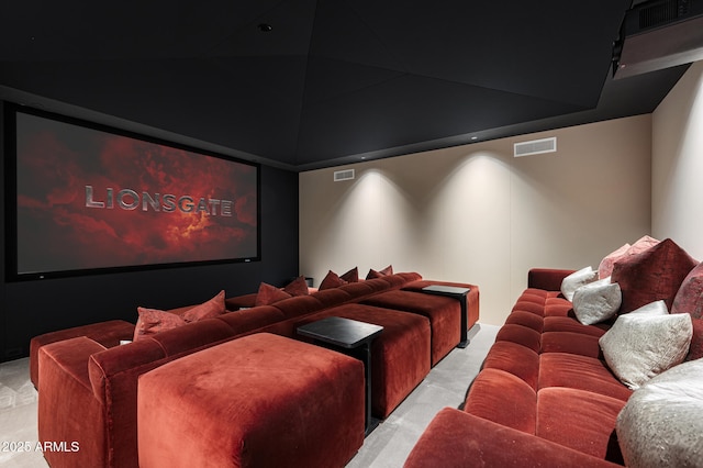 view of home theater room