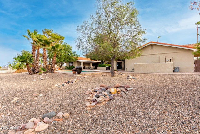 view of rear view of property