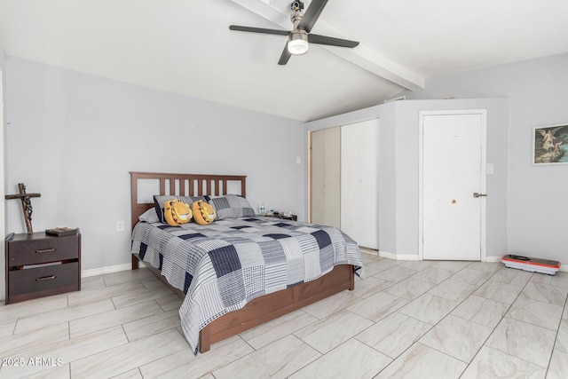 5044 N 18th Ave, Phoenix, AZ 85015 - bedroom featuring a closet and ceiling fan