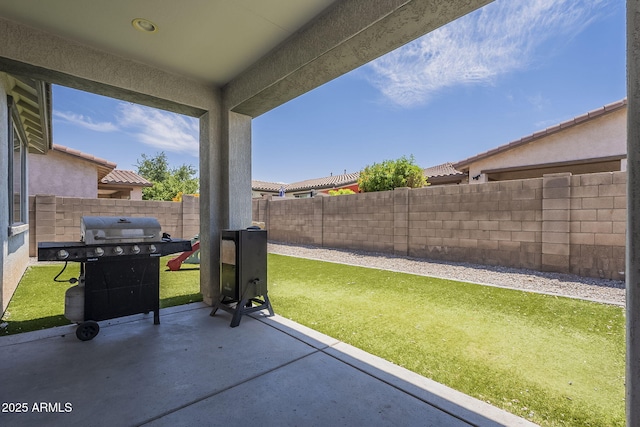 22463 E Desert Spoon Dr, Queen Creek, AZ 85142 - view of patio / terrace featuring grilling area