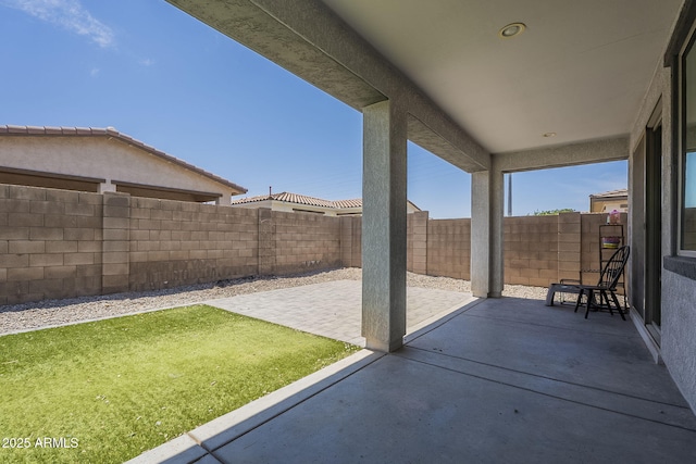22463 E Desert Spoon Dr, Queen Creek, AZ 85142 - fenced backyard featuring a patio