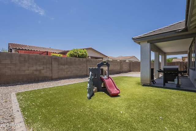 22463 E Desert Spoon Dr, Queen Creek, AZ 85142 - view of yard featuring a patio