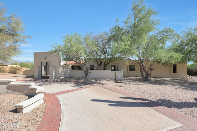 view of pueblo-style home