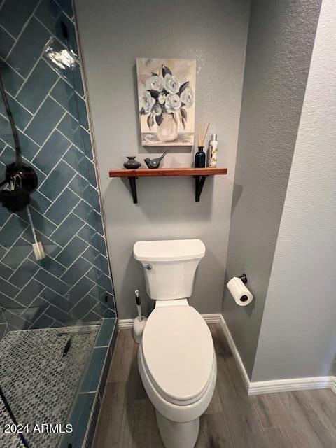 19014 N 91st Dr, Peoria, AZ 85382 - bathroom with wood finished floors, baseboards, and toilet