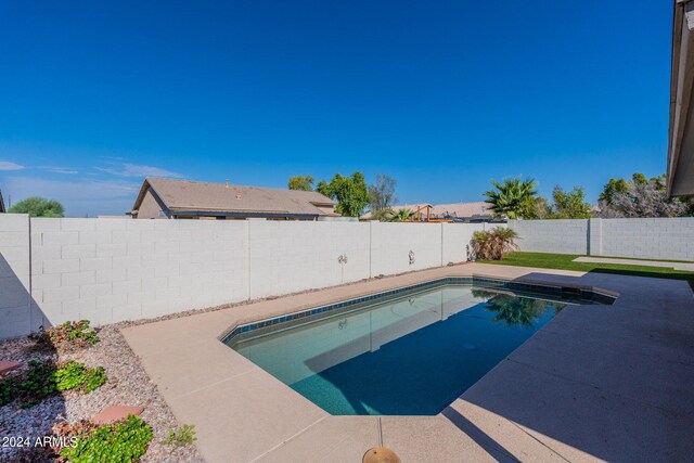 view of pool with a patio