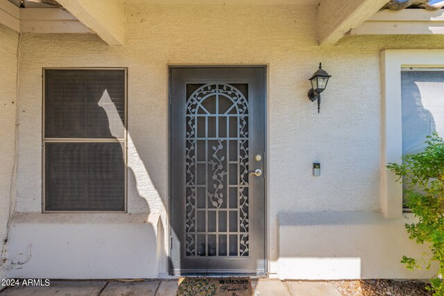 view of entrance to property