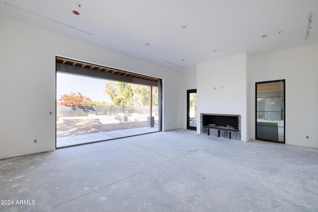 view of unfurnished living room