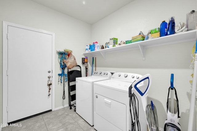 4714 W Nutmeg Ave, Coolidge, AZ 85128 - washroom with independent washer and dryer and light tile patterned flooring
