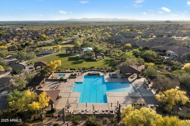 8733 E Jacaranda St, Mesa, AZ 85207 - aerial view featuring a mountain view